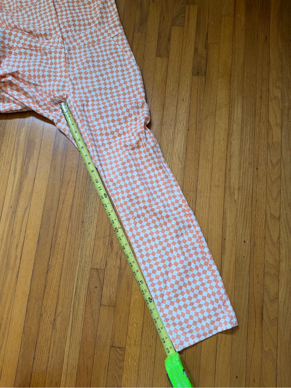 Wildfang Essential Optic Check Orange Checkered Coverall Jumpsuit Size XS - NWOT - Picture 13 of 13